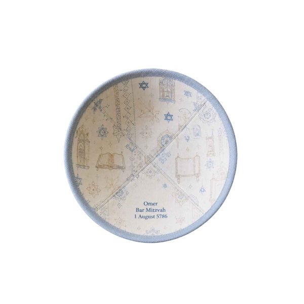 bar-mitzvah-kippah-custom-personalized-kippot-2 bar mitzvah guests custom kippot personalized yarmulkes ceremony