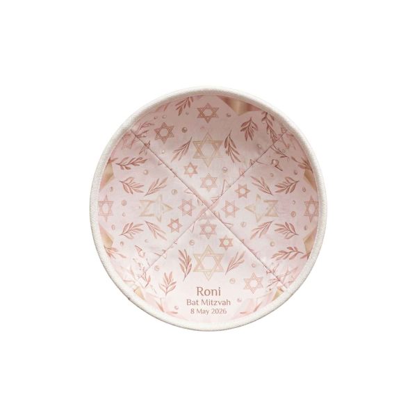 bulk-kippot-for-bat-mitzvah-custom-yarmulkes-2 Bulk Bat Mitzvah kippot with personalized embroidery for event guests