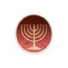 custom-kippah-personalized-embroidered-yarmulke Custom personalized kippah with embroidered names and Hebrew lettering for Jewish events
